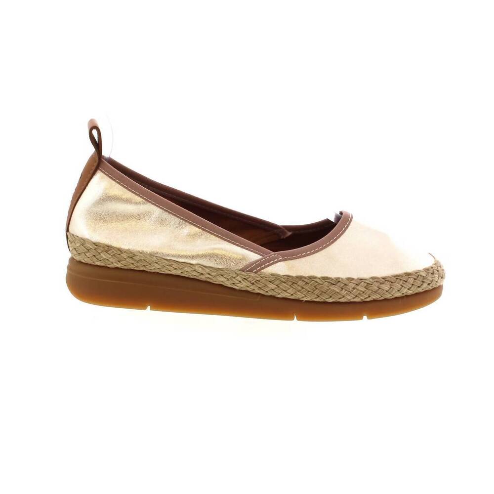 NEW SAYDO women's sync espadrille slip on shoes in champagne